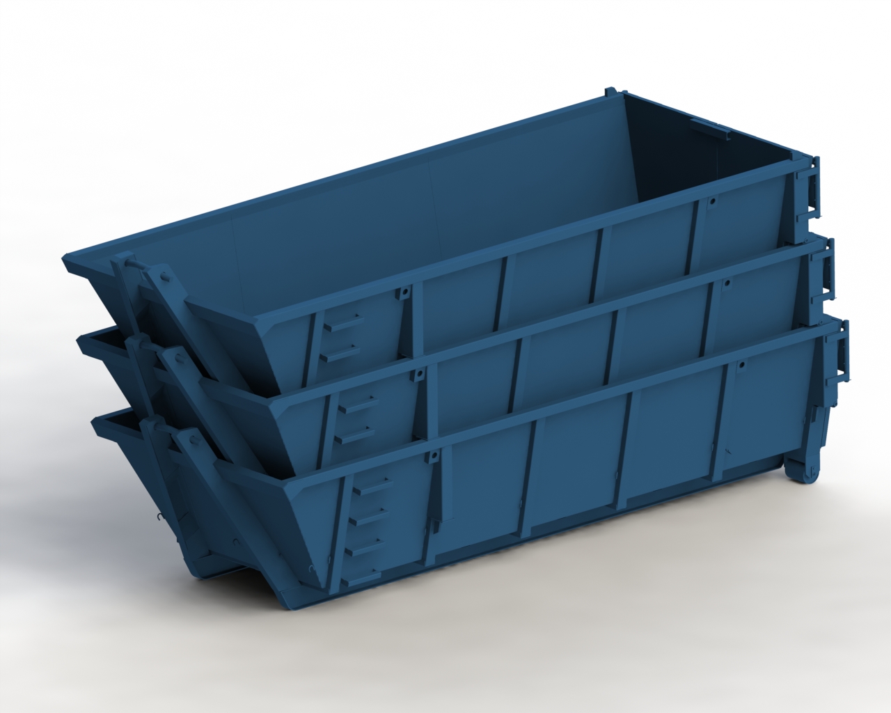 Conische container of stapelbare container